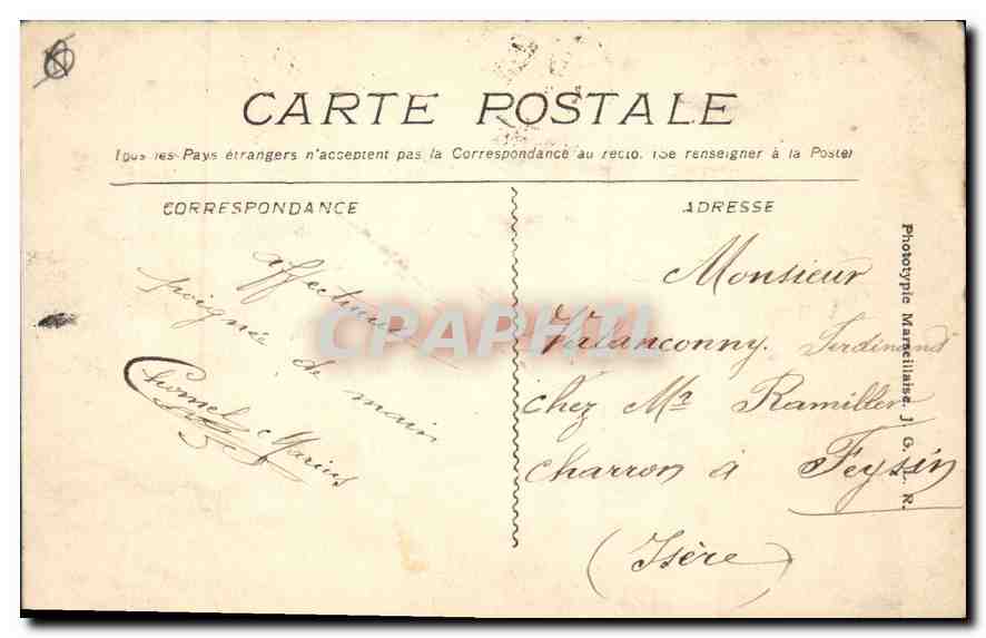 Aix-en-Provence — La Grande Fontaine — CPAPHIL — Verso