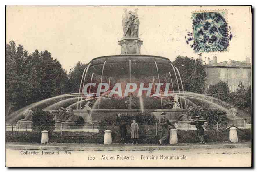 Aix-en-Provence — Fontaine Monumentale — Collection Jaussaud, n°120