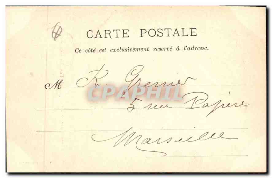 CPA Aix en Provence Conque de la Fontaine Monumentale  — Rückseite