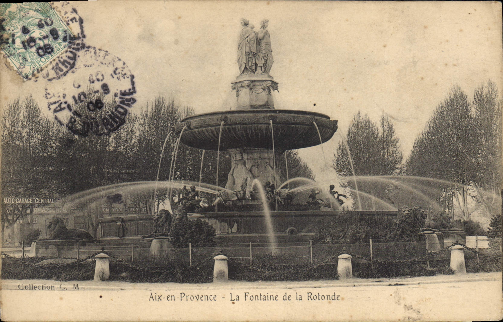 Aix-en-Provence — La Fontaine de la Rotonde — éditée par OM KROL JOUS