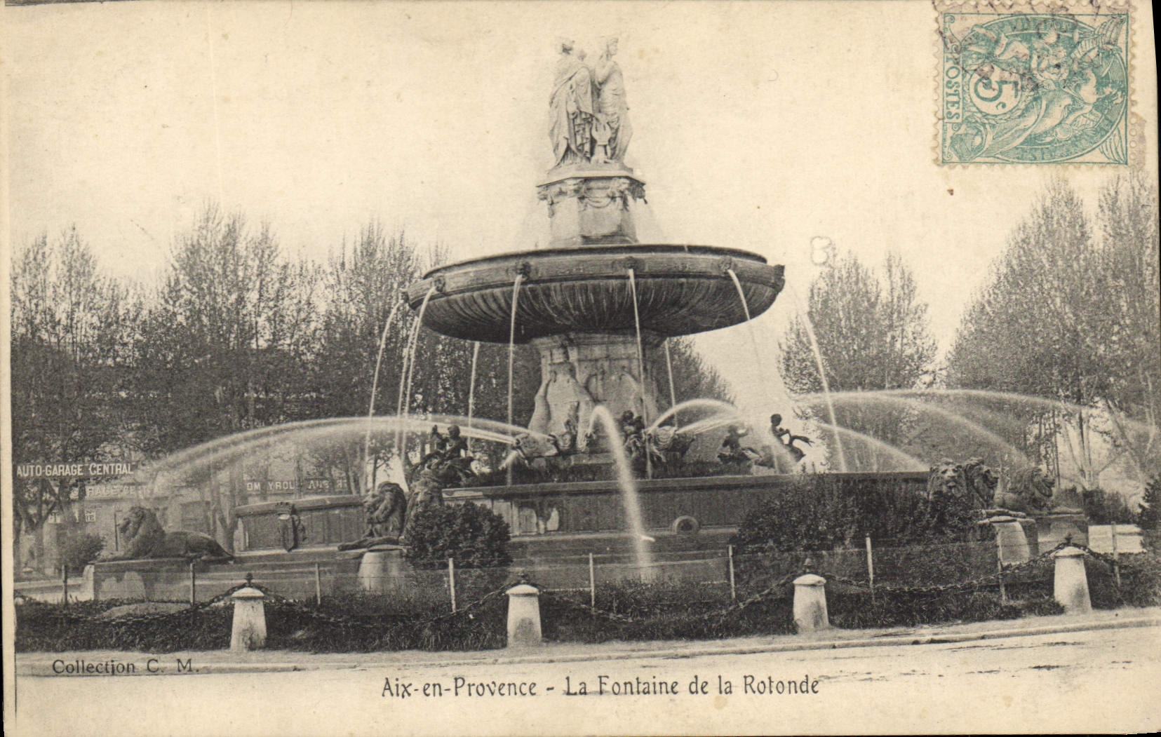 Aix-en-Provence — La Fontaine de la Rotonde — Sammlung C. M.
