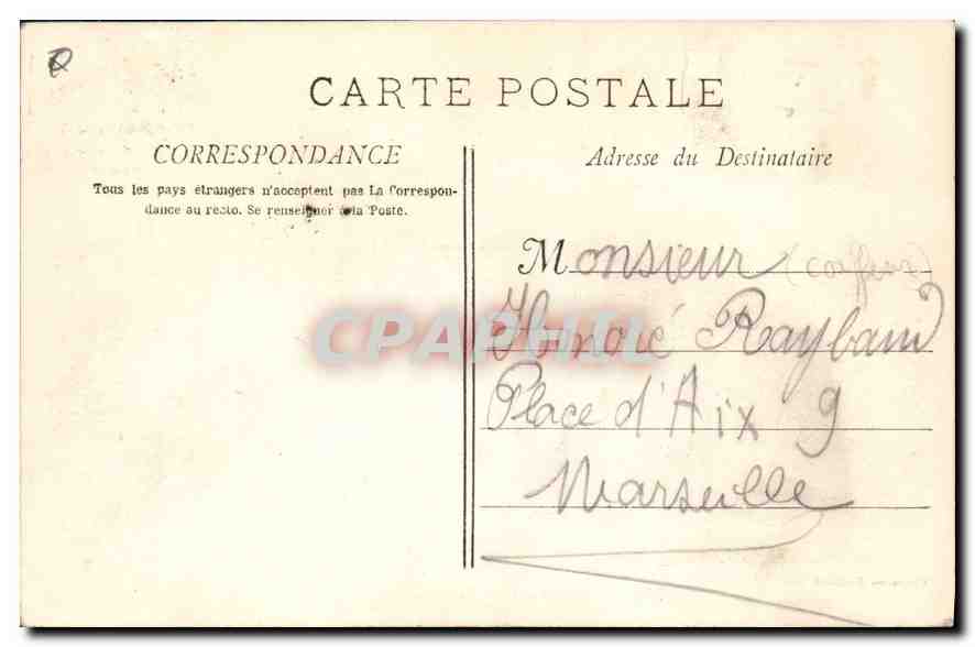 Aix-en-Provence — Fontaine Monumentale — Collection Jauassaud, n°120 — Rückseite
