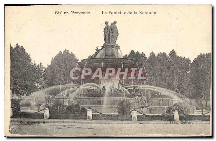 Aix en Provence — La Fontaine de la Rotonde — Photo Guillard