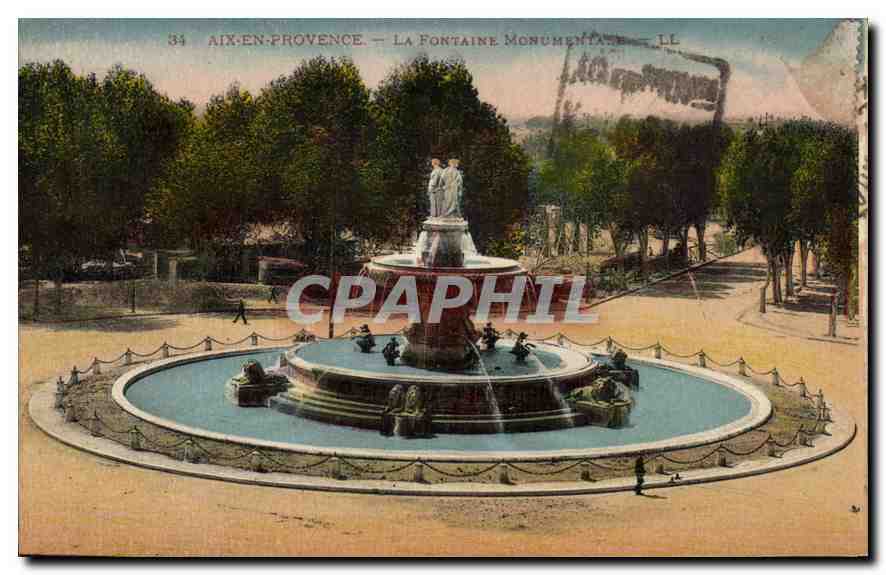 Aix-en-Provence — La Fontaine Monumentale — LL