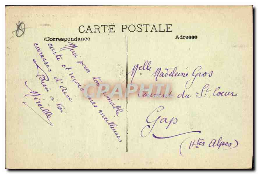 AIX-en-PROVENCE — La Grande Fontaine — édition L.-B. Bouis Aix — Verso