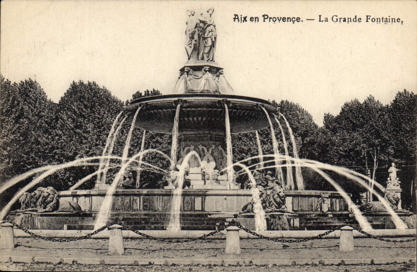 Aix en Provence — La Grande Fontaine, éditeur non visible