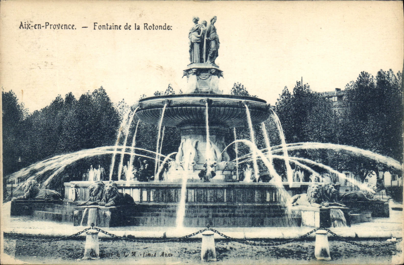 Aix-en-Provence — Fontaine de la Rotonde — C. M. Lind Aix