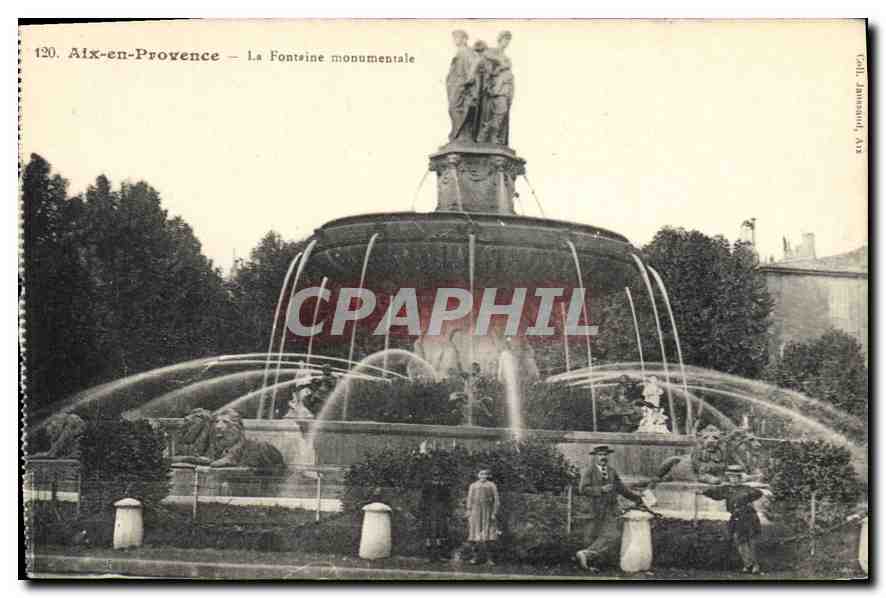 Aix-en-Provence — Monumentale Fontäne — Call Janssens, n°120