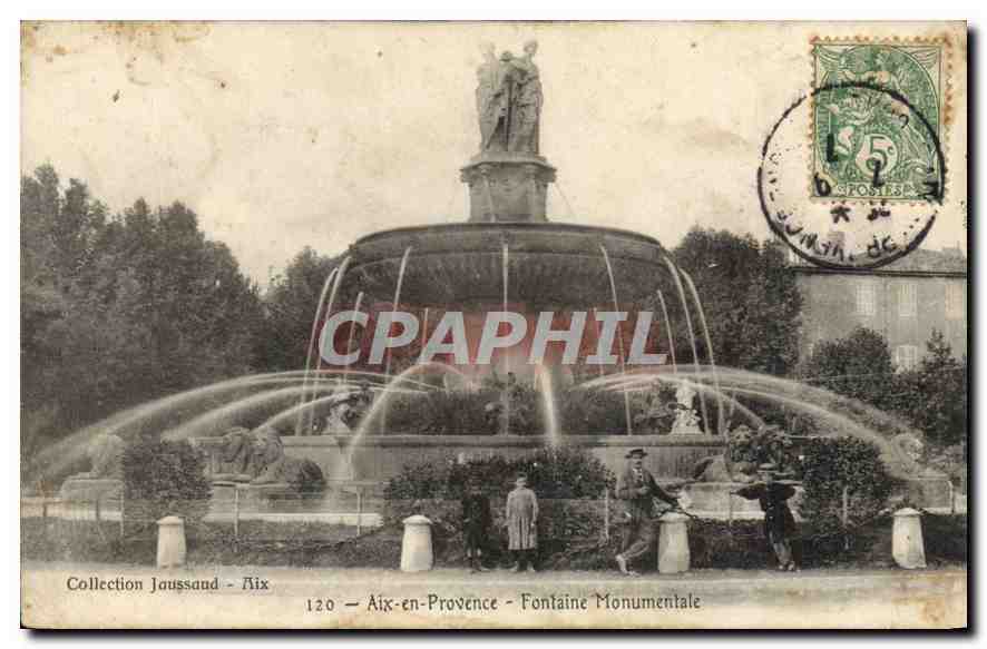 Aix-en-Provence — Monumentalfontein — Sammlung Jaussaud, n°120