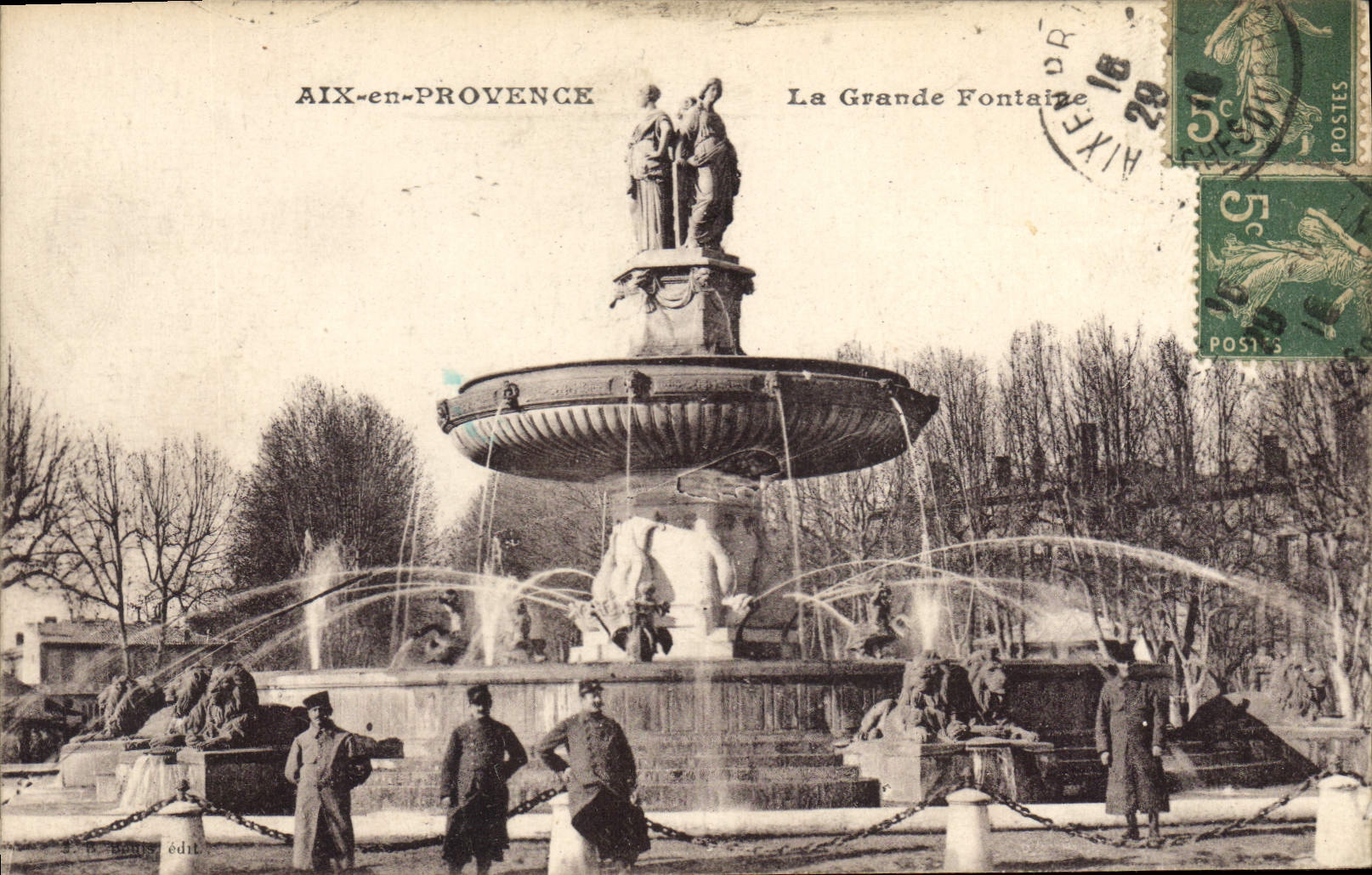 AIX-en-PROVENCE — La Grande Fontaine — édité par AIX-en-PROVENCE