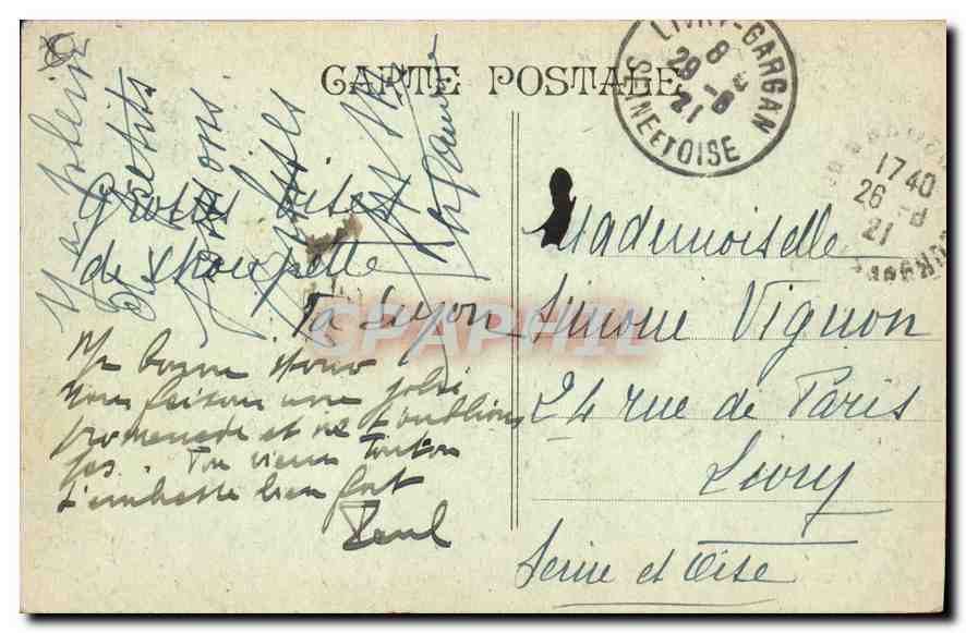 Aix - Fontaine Monumentale — éditeur Louis Rolland, n° de série non visible — Verso