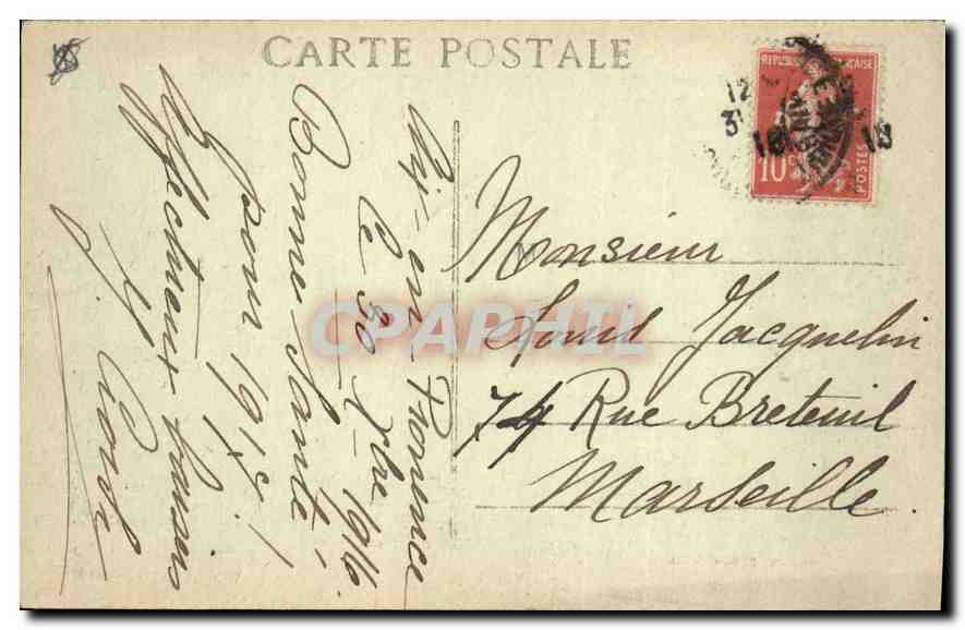 Aix-en-Provence — Fontaine de la Rotonde — Collection C. Market — Back