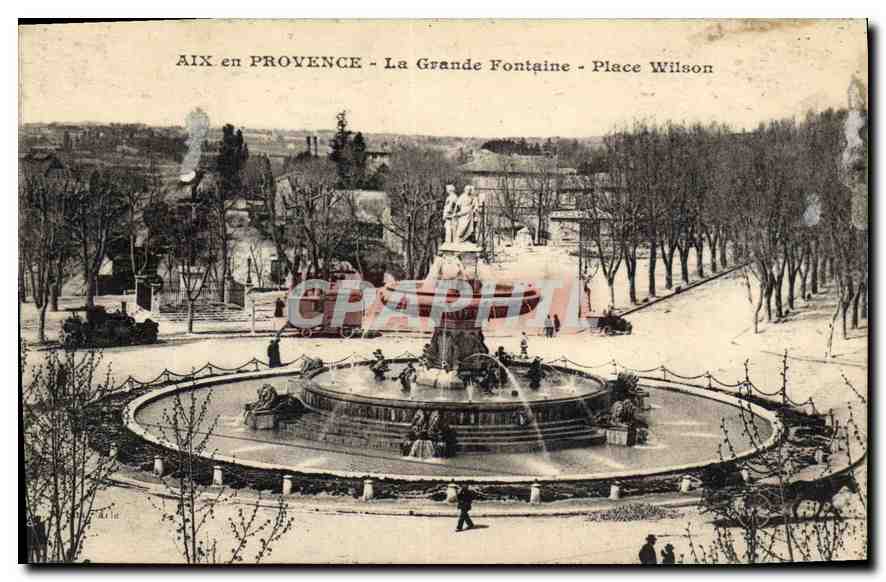 Aix-en-Provence — Die Große Fontaine — Place Wilson