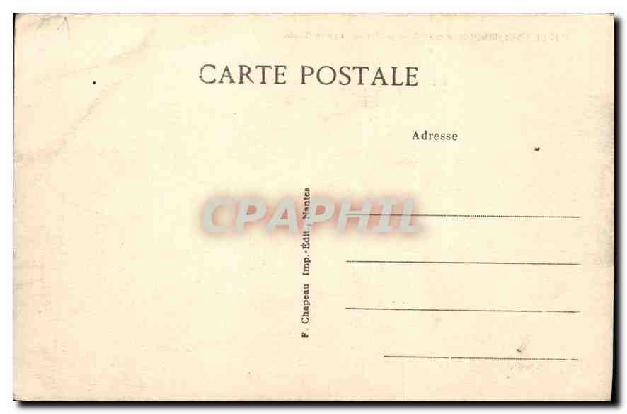 CPA Le Pouliguen Loire Inf La Plage vers la Baule  — Rückseite