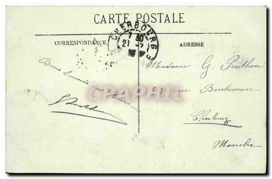 CPA Le Havre Le Bourse et le Bassin du Commerce  — Rückseite