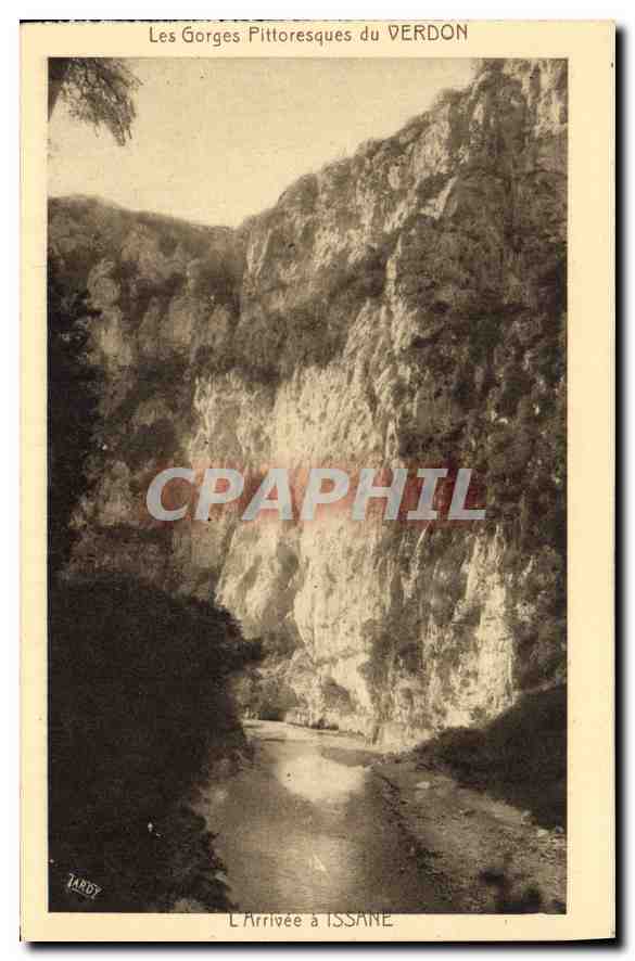 CPA Les Gorges Pittoresque du Verdon L Arrivee a Issane 