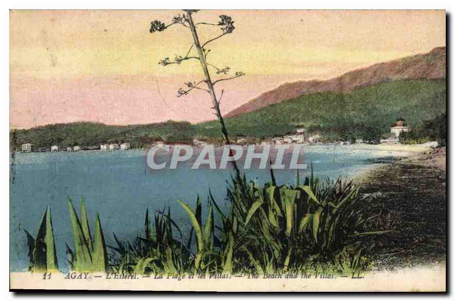 CPA Agay L'Esterel La Plage et les Villas 