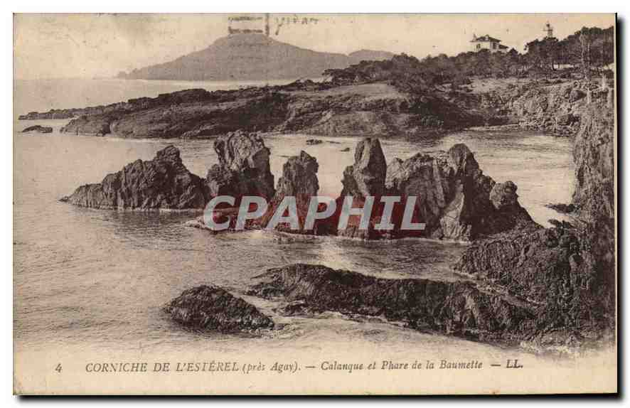 CPA Corniche de L'Esterel pres Agay Calanque et Phare de la Baumette 