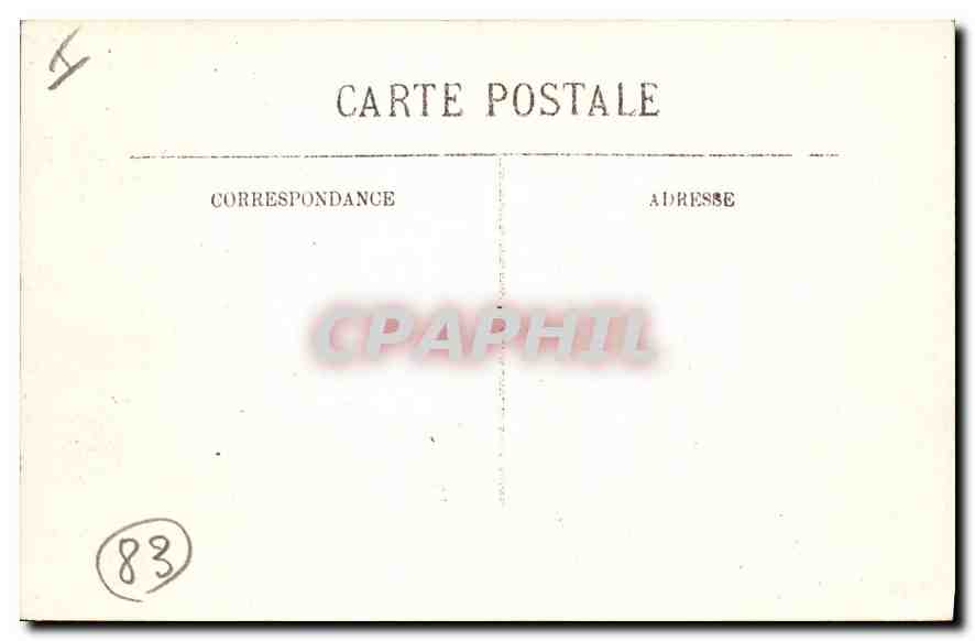 CPA L'Esterel Obelisque du Mal Infernet et Roc de l'Eveque  — Verso
