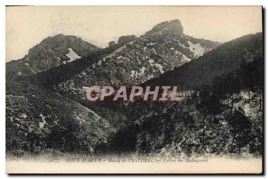 CPA Cote d'Azur Massif de L'Esterel Vallon du Malinfernal 