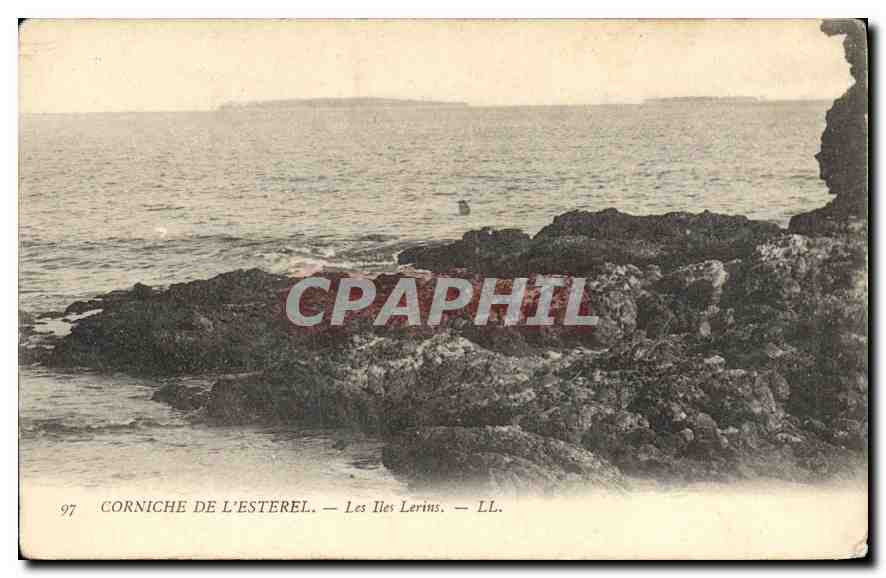 CPA Corniche de L'Esterel Les Iles Lerins 