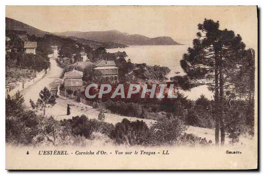 CPA L'Esterel Corniche d'Or Vue sur le Trayas 