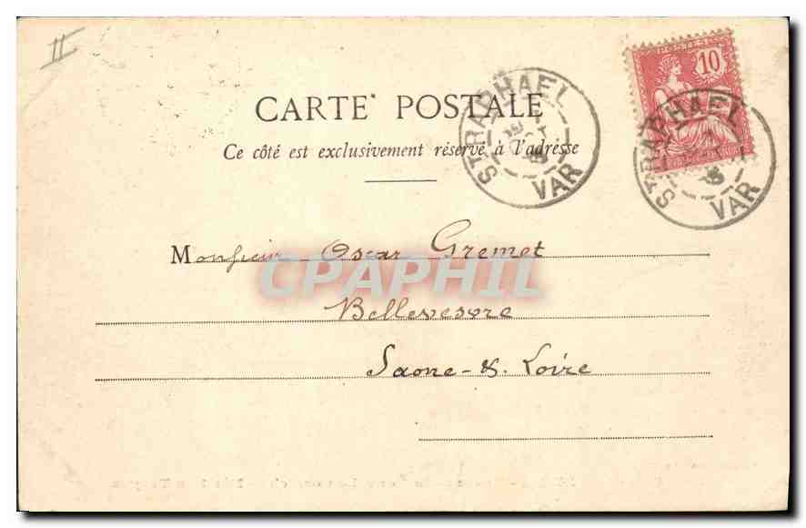 Estérel - Route de la Nouvelle Corniche - Hôtel du Trayas — Édition Gilelta, phot. Nice, n° 456 — Verso