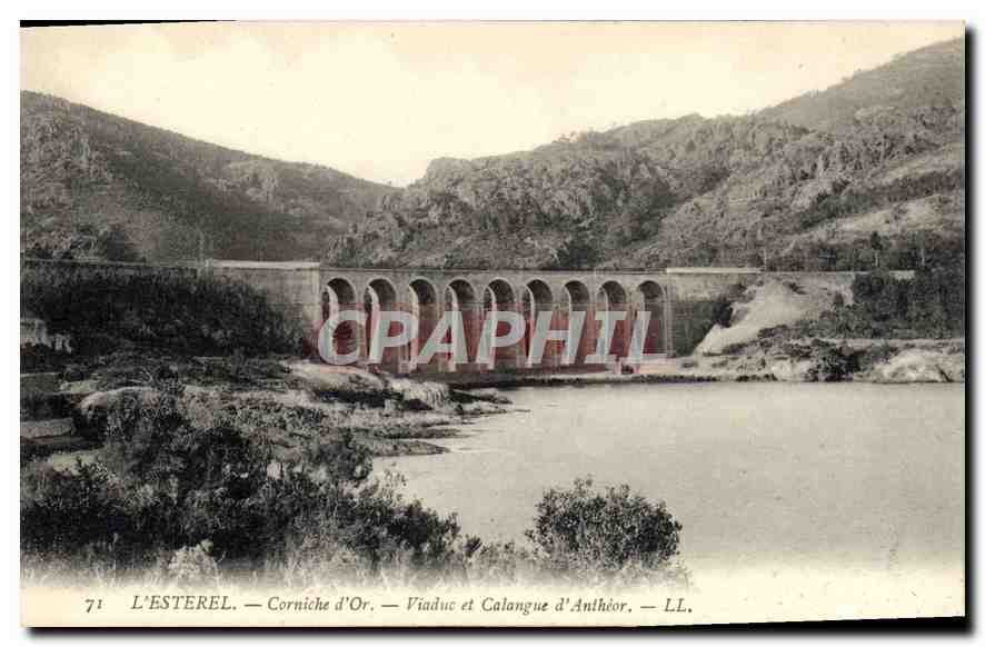 CPA L'Esterel Corniche d'Or Viaduc et Calanque d'Antheor 
