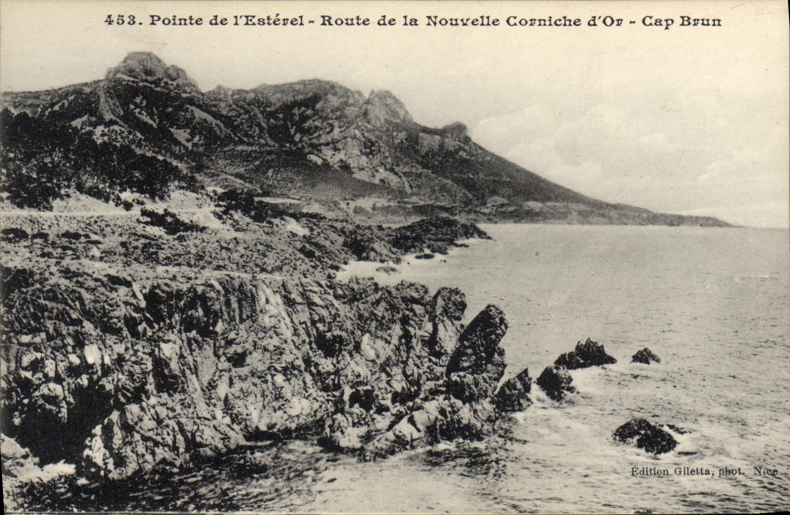 CPA Pointe de L'Esterel Route de la Nouvelle Corniche d'Or Cap Brun 