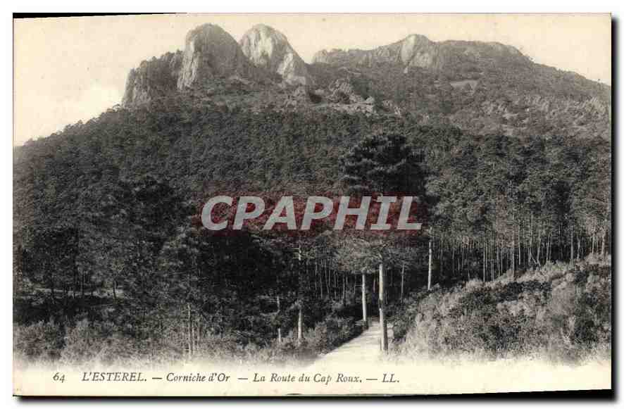 CPA L'Esterel Corniche d'Or La Route du Cap Roux 