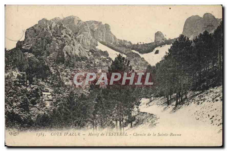 CPA Cote d'Azur Massif de L'Esterel Chemin de la Sainte Baume 