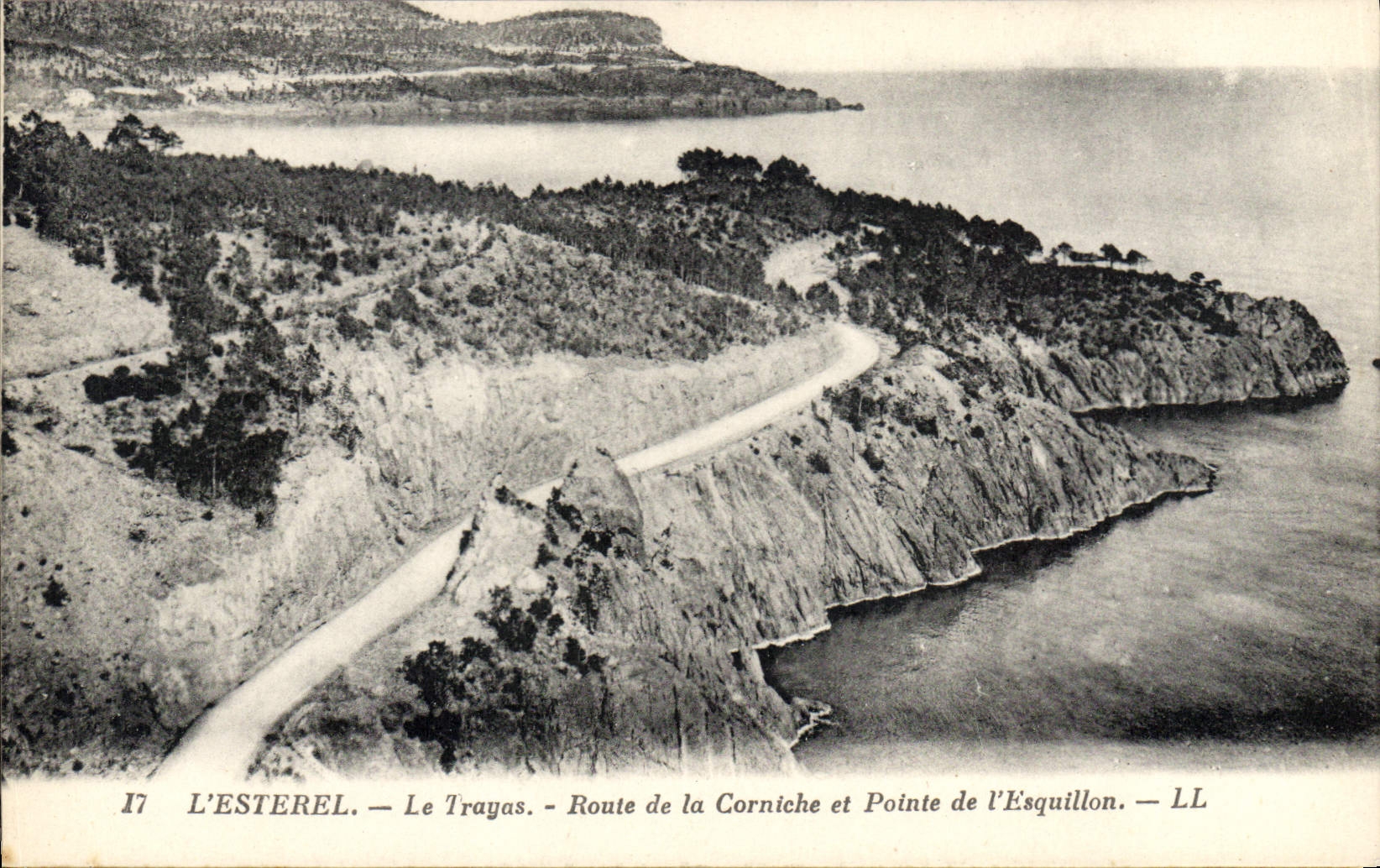 CPA L'Esterel Le Trayas Route de la Corniche et Pointe de l'Esquillon 