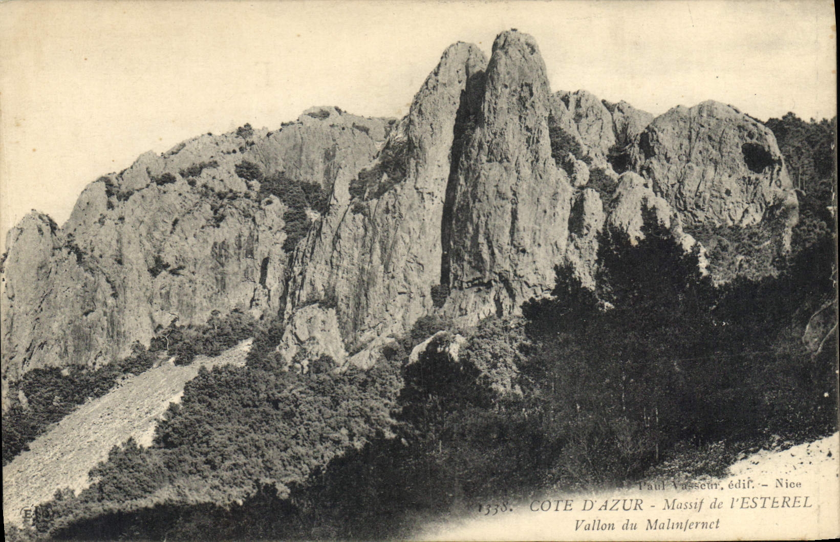 CPA Cote d'Azur Massif de L'Esterel Vallon du Malinfernet 