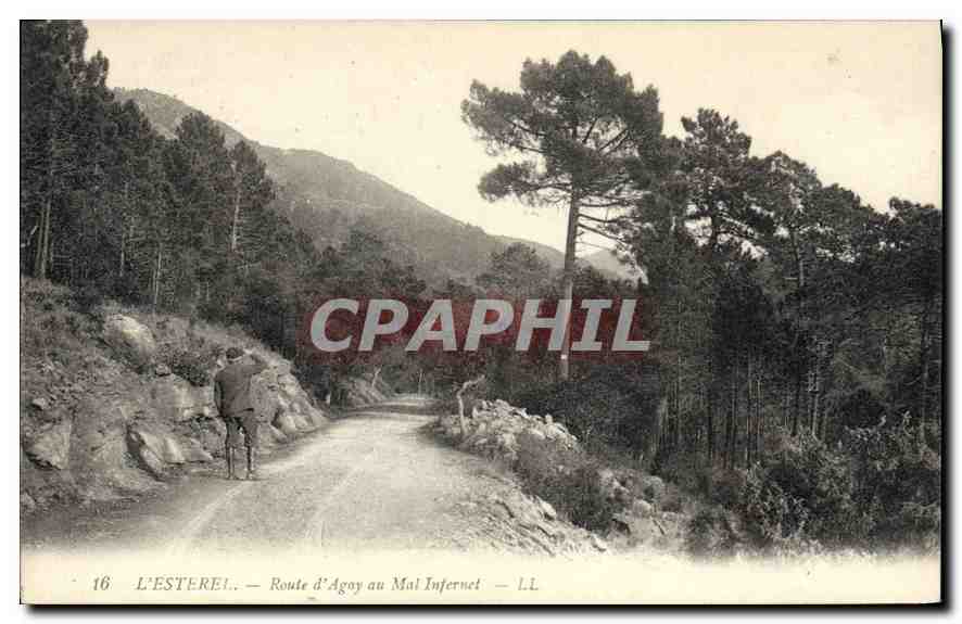CPA L'Esterel Route d'Agay au Mal Infernet 