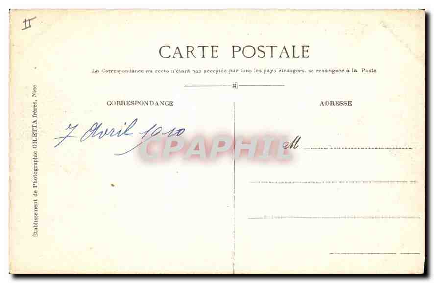CPA Theoule Pointe de l'Aiguille Esterel  — Verso