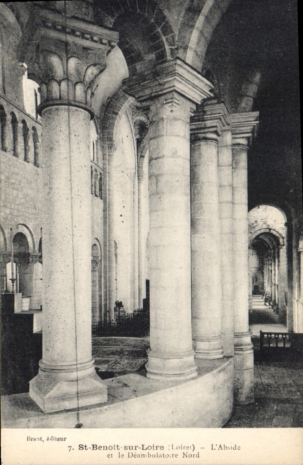 St-Benoît-sur-Loire (Loiret) — L'Abside et le Déambulatoire Nord — Brent, éditeur, n°7