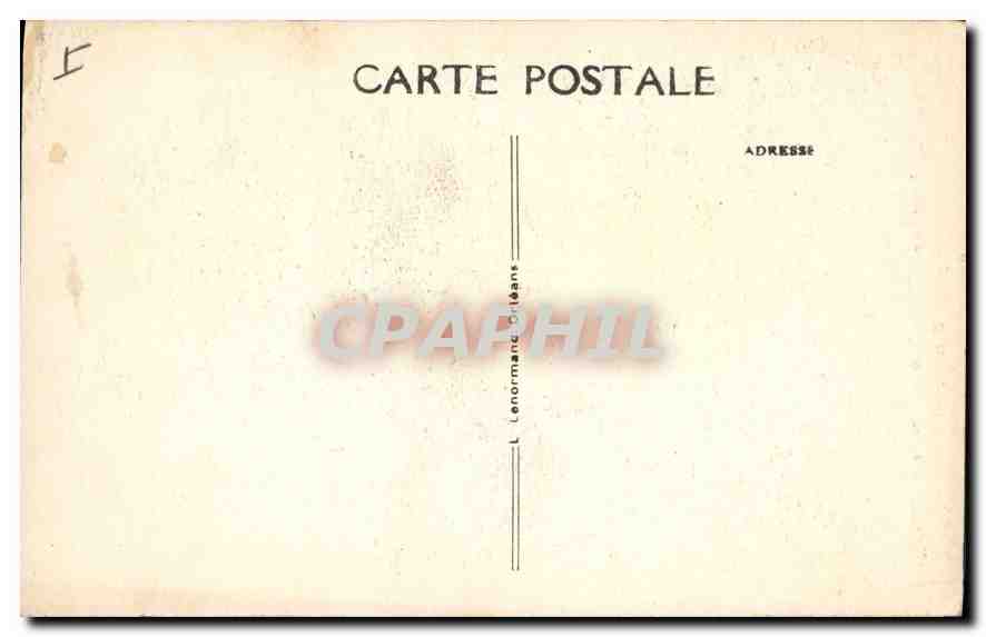 Saint-Benoît-sur-Loire (Loiret) — Portail Nord de la Basilique (style du XIIIe siècle) — Éditeur L. Lenormand, Orléans — Back