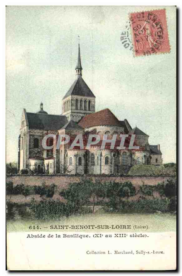 Saint-Benoît-sur-Loire — Abside de la Basilique (XIe au XIIIe siècle) — Collection L. Marchand, Sully-s.-Loire