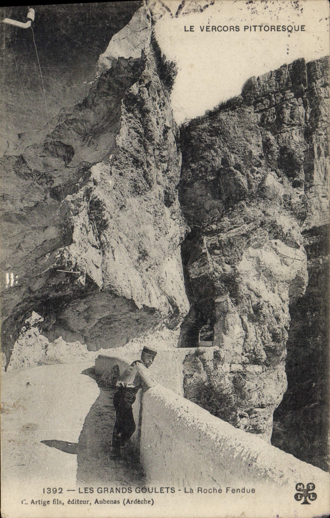 CPA Les Grands Goulets La Roche Fendue 