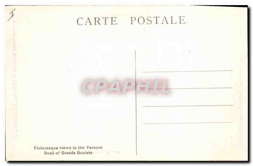 Les Grands Goulets — Route pittoresque — Paul Royer, Romans, Tél. 4-62 — Reverso