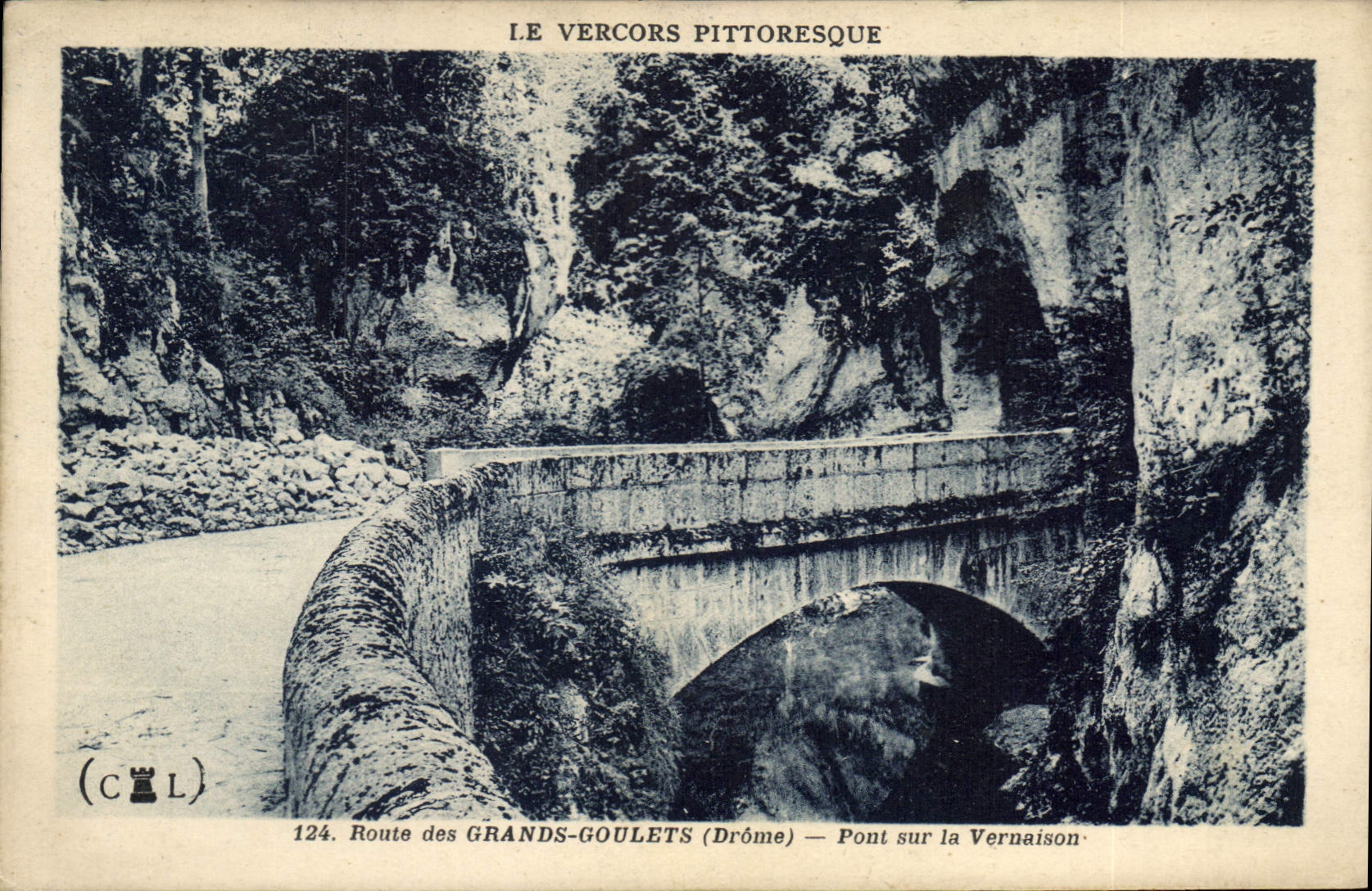 Route des Grands-Goulets (Drôme) — Pont sur la Vernaison — Le Vercors pittoresque