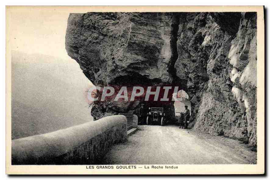 Les Grands Goulets — La Roche fendue — Photo E. M. Perry