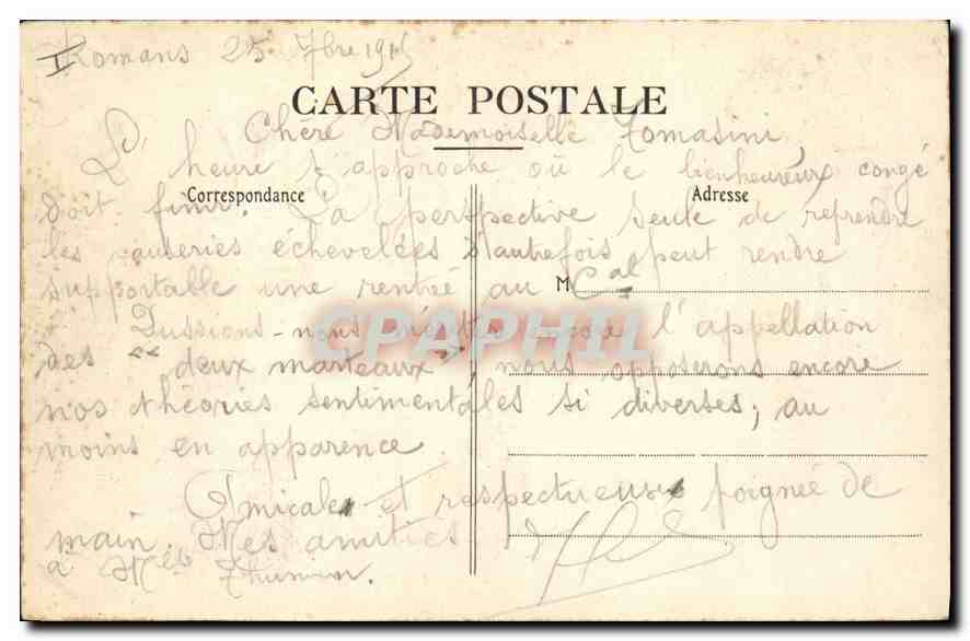 Grottes de Romans-sur-Isère — vue intérieure — Carte postale n°120 — Rückseite