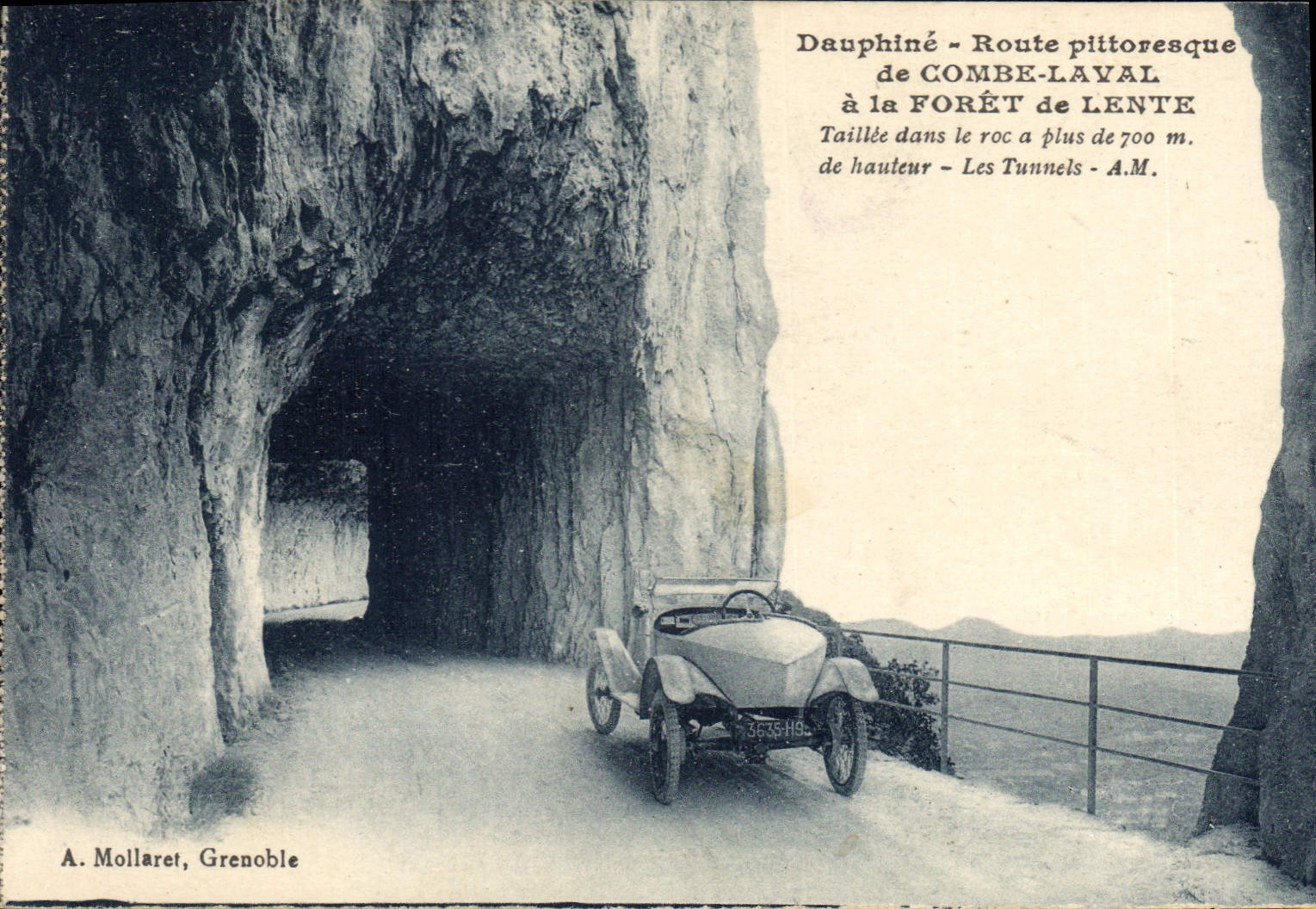 Dauphiné - Route pittoresque de Combe-Laval à la Forêt de Lente — A. Mollaret, Grenoble