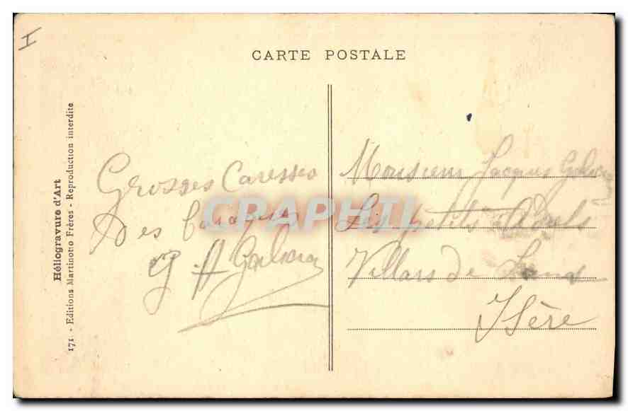 CPA Les Grands Goulets Les baraques Entree des Tunnels  — Rückseite
