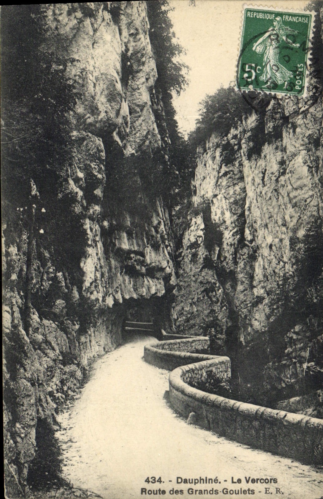CPA Dauphine Le Vercors Route des Grands Goulets 
