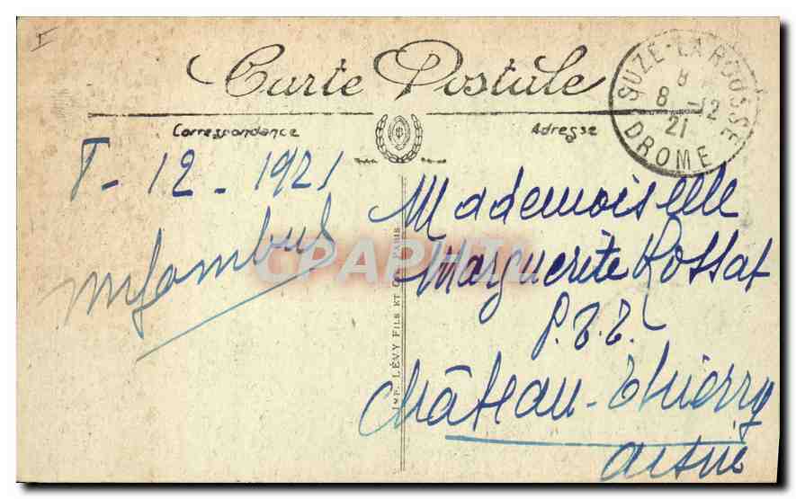 Sortie des Grands Goulets — LL. — LL. — Verso