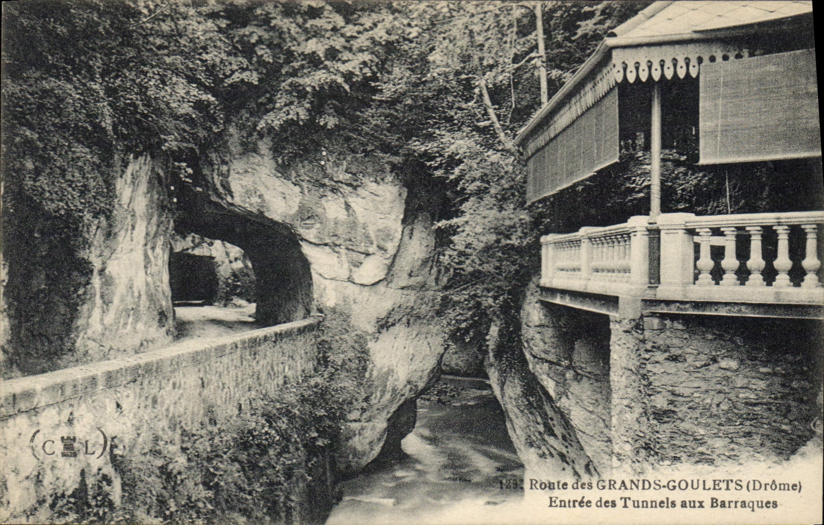 Entrée des Tunnels aux Barraques — Route des Grands-Goulets (Drôme) — CCL n°128