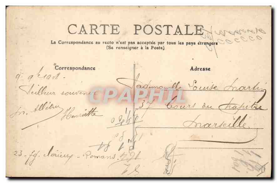 Les Grands Goulets - La Route dans les Gorges - Le Vercors pittoresque — C. Artige fils, éditeur, Aubenas (Ardeche) n°1403 — Reverso