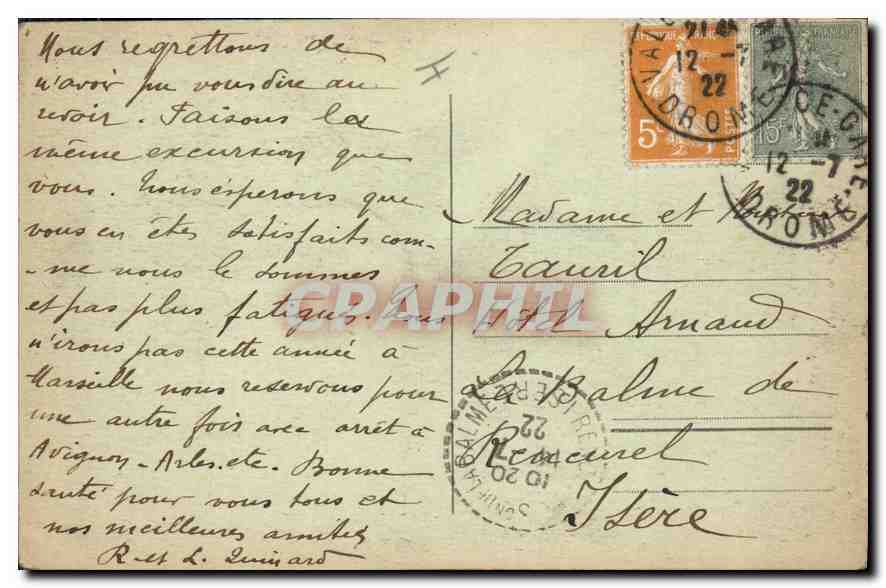 Les Précipices — Route des Grands Goulets (Drôme) — CCL — Verso